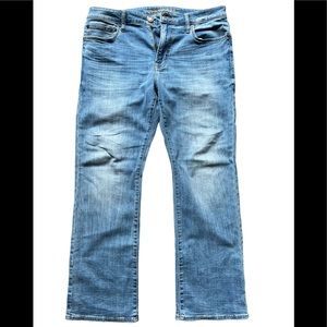 Pre-Owned Mens American Eagle Extreme Flex BootCut Jeans Sz 33W x 30L